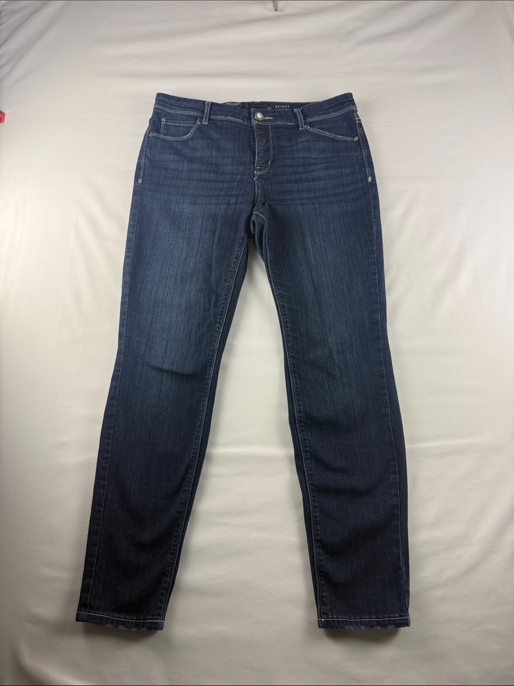 Simply Vera Vera Wang Mid Rise Skinny Jeans Dark Wash Women's Size 10 Stretch